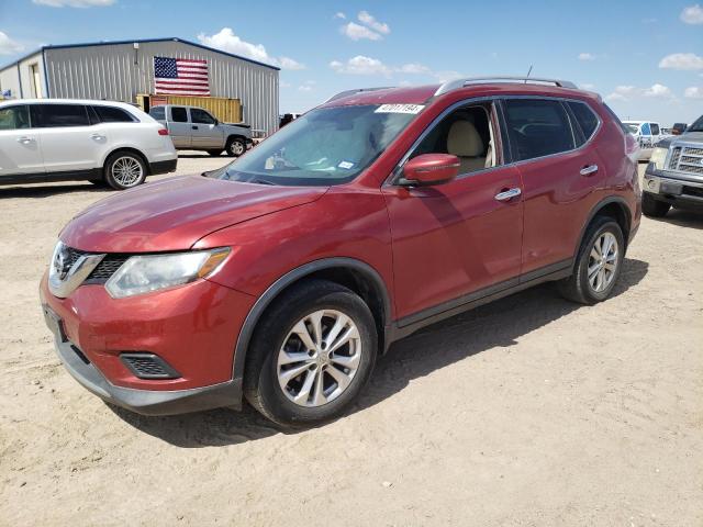 KNMAT2MT1GP685221 - 2016 NISSAN ROGUE S RED photo 1