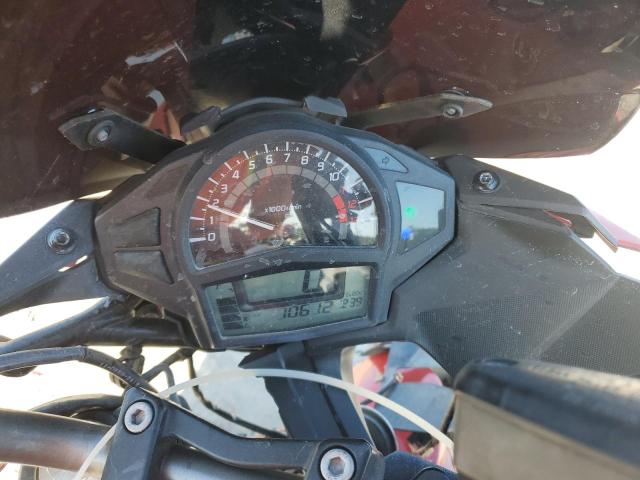 JKAEXEE10CDA03815 - 2012 KAWASAKI EX650 EC RED photo 7