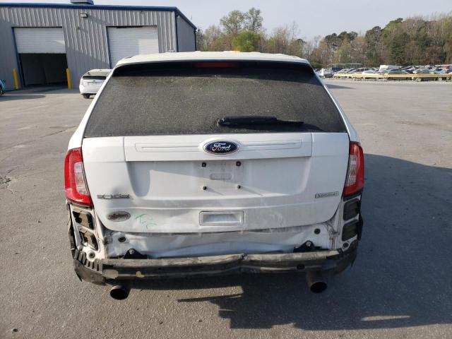 2FMDK3G93EBA00030 - 2014 FORD EDGE SE WHITE photo 6