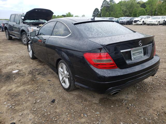 WDDGJ5HB1CF840388 - 2012 MERCEDES-BENZ C 350 BLACK photo 3