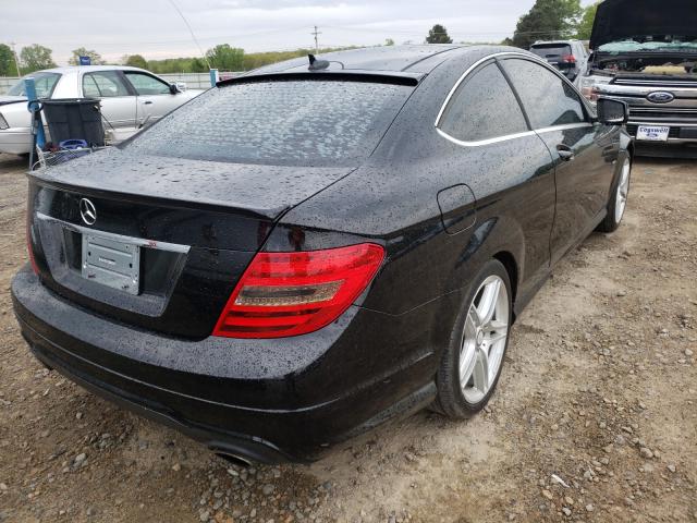 WDDGJ5HB1CF840388 - 2012 MERCEDES-BENZ C 350 BLACK photo 4