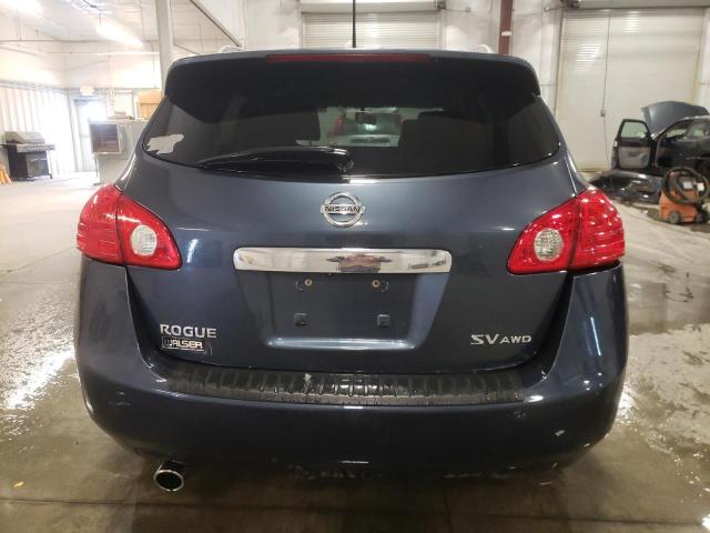 JN8AS5MV2DW649663 - 2013 NISSAN ROGUE S BLUE photo 6