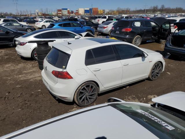 3VW547AU2FM075998 - 2015 VOLKSWAGEN GTI WHITE photo 3