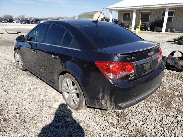 1G1PG5SB0D7330121 - 2013 CHEVROLET CRUZE LTZ GRAY photo 3