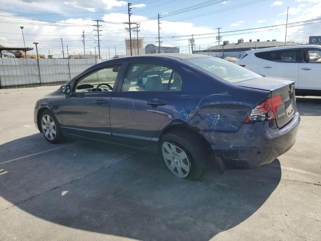 JHMFA16566S006753 - 2006 HONDA CIVIC LX BLUE photo 2