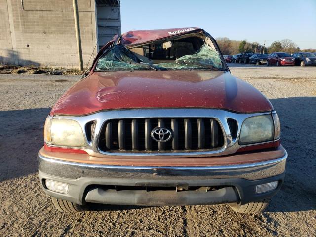 5TESN92N54Z366145 - 2004 TOYOTA TACOMA XTRACAB PRERUNNER წითელი ფოტო 5
