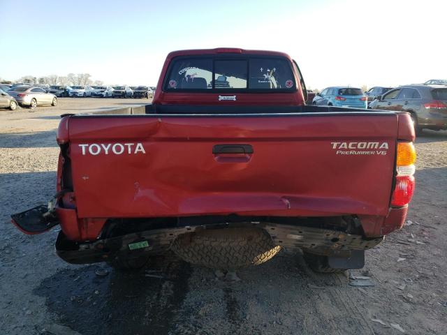 5TESN92N54Z366145 - 2004 TOYOTA TACOMA XTRACAB PRERUNNER წითელი ფოტო 6