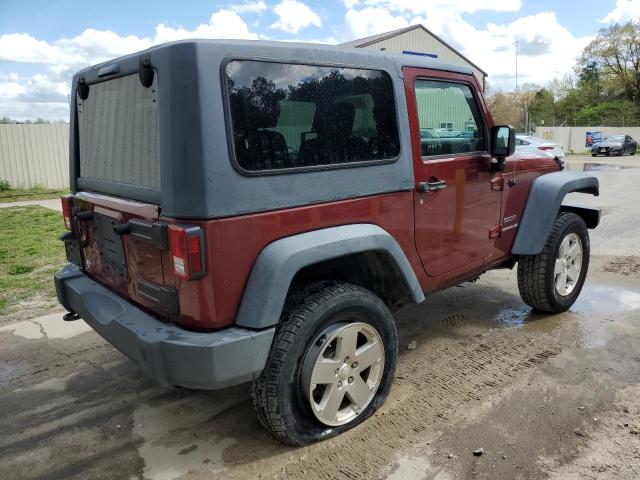 1J4AA2D11AL211251 - 2010 JEEP WRANGLER SPORT MAROON photo 3