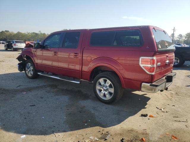 1FTFW1CF8DFB95217 - 2013 FORD F150 SUPERCREW RED photo 2