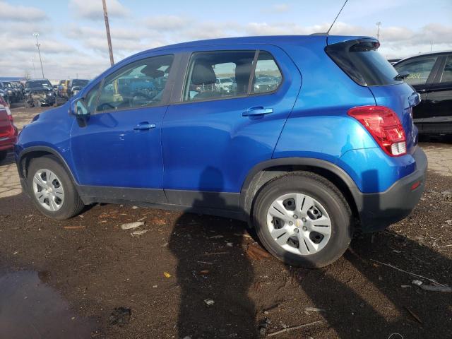 KL7CJKSB7GB760930 - 2016 CHEVROLET TRAX LS BLUE photo 2