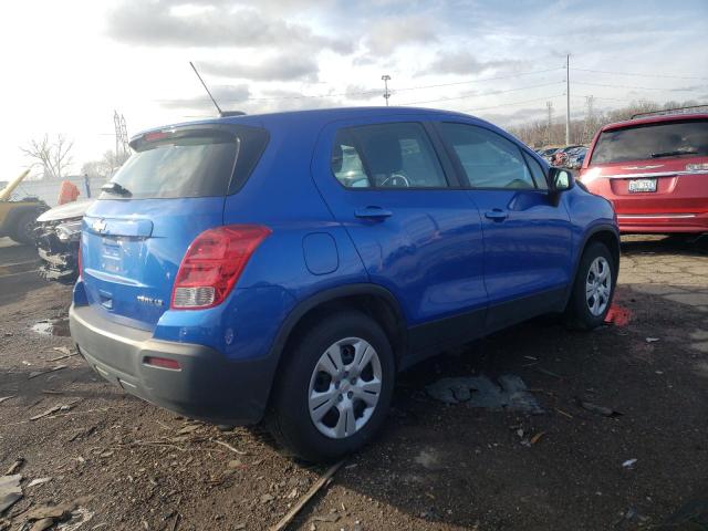 KL7CJKSB7GB760930 - 2016 CHEVROLET TRAX LS BLUE photo 3