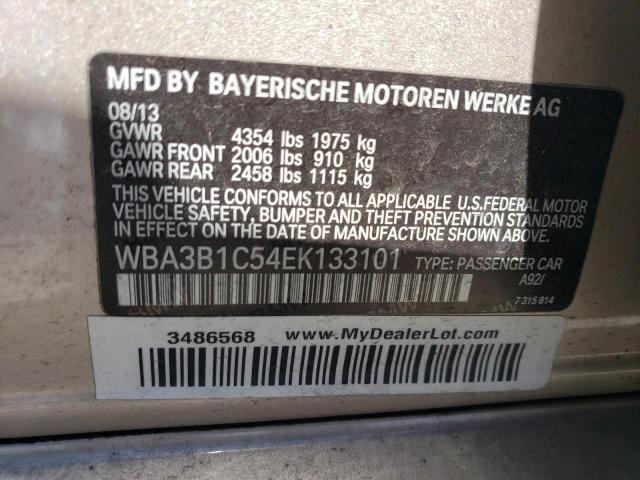 WBA3B1C54EK133101 - 2014 BMW 320 I TAN photo 12