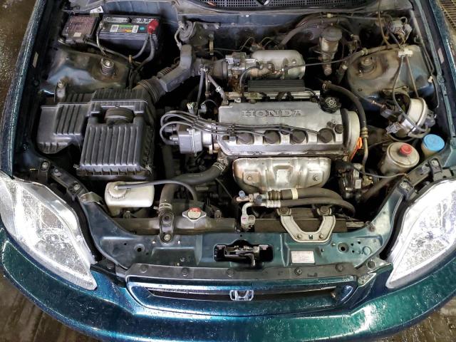 1HGEJ8244WL054105 - 1998 HONDA CIVIC EX GREEN photo 11