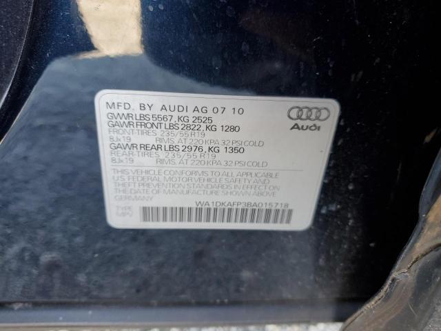 WA1DKAFP3BA015718 - 2011 AUDI Q5 PREMIUM PLUS BLUE photo 13