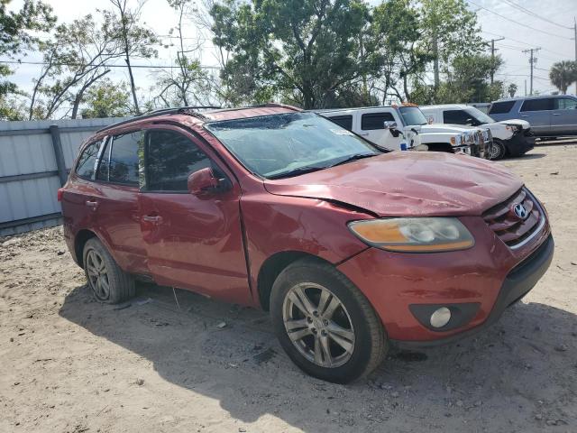 5XYZK3AB1BG032519 - 2011 HYUNDAI SANTA FE LIMITED RED photo 4