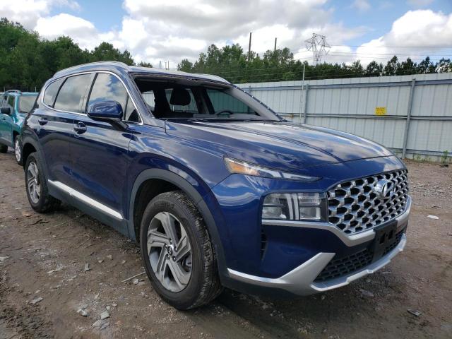 5NMS24AJ7MH330760 - 2021 HYUNDAI SANTA FE SEL BLUE photo 1