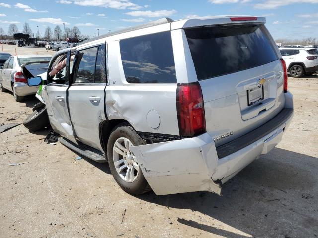 1GNSKBKCXJR261615 - 2018 CHEVROLET TAHOE K1500 LT SILVER photo 2