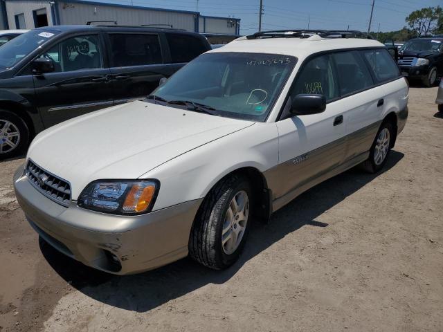 4S3BH675347608906 - 2004 SUBARU LEGACY OUTBACK AWP WHITE photo 1