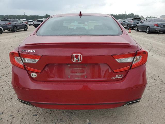 1HGCV2F38JA032557 - 2018 HONDA ACCORD SPORT RED photo 6