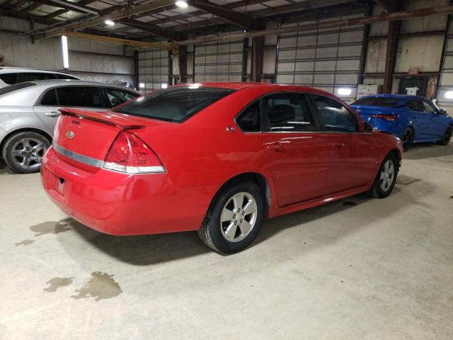 2G1WT57N991302087 - 2009 CHEVROLET IMPALA 1LT RED photo 3