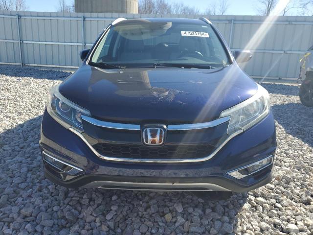 5J6RM4H94FL069295 - 2015 HONDA CR-V TOURING BLUE photo 5