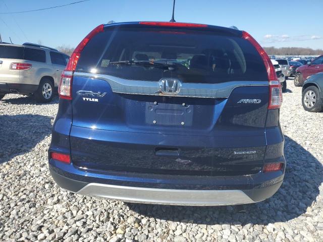 5J6RM4H94FL069295 - 2015 HONDA CR-V TOURING BLUE photo 6