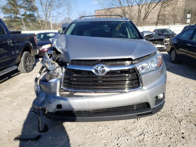 5TDJKRFH7GS299266 - 2016 TOYOTA HIGHLANDER XLE SILVER photo 5