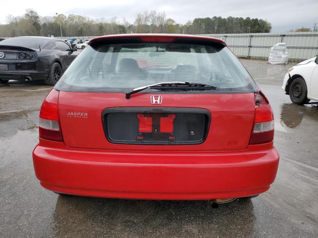 2HGEJ6448YH111598 - 2000 HONDA CIVIC DX RED photo 6