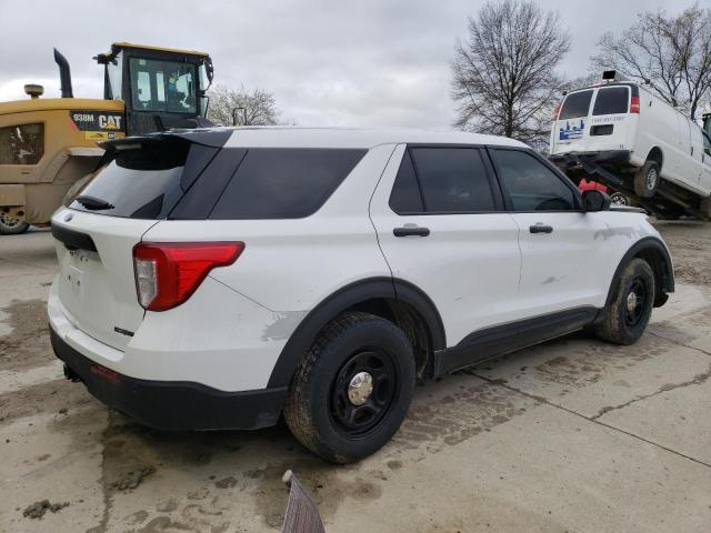 1FM5K8ACXNGB29347 - 2022 FORD EXPLORER POLICE INTERCEPTOR WHITE photo 3