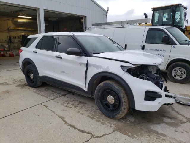 1FM5K8ACXNGB29347 - 2022 FORD EXPLORER POLICE INTERCEPTOR WHITE photo 4