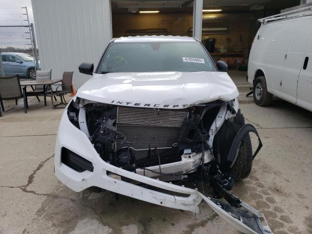 1FM5K8ACXNGB29347 - 2022 FORD EXPLORER POLICE INTERCEPTOR أبيض صورة 5