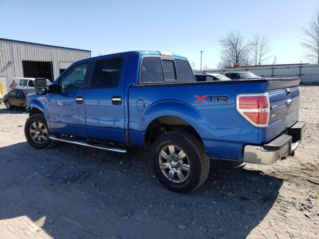 1FTPW14V89FA99170 - 2009 FORD F150 SUPERCREW BLUE photo 2