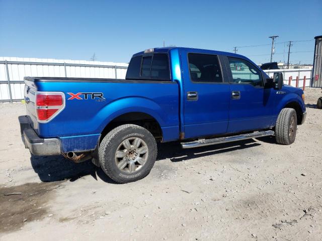 1FTPW14V89FA99170 - 2009 FORD F150 SUPERCREW BLUE photo 3