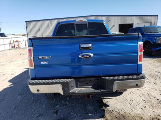 1FTPW14V89FA99170 - 2009 FORD F150 SUPERCREW BLUE photo 6