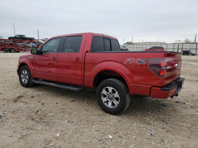 1FTFW1CF2CFB13769 - 2012 FORD F150 SUPERCREW RED photo 2