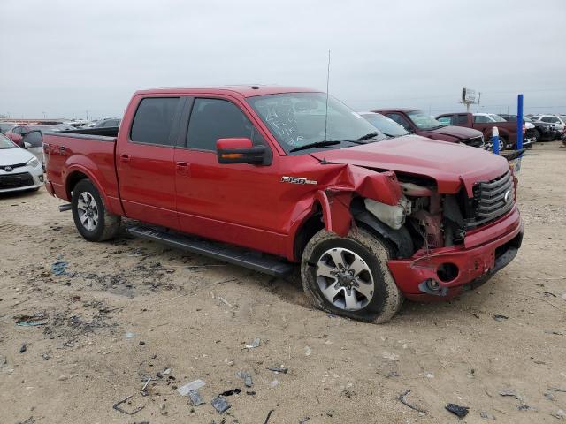 1FTFW1CF2CFB13769 - 2012 FORD F150 SUPERCREW RED photo 4