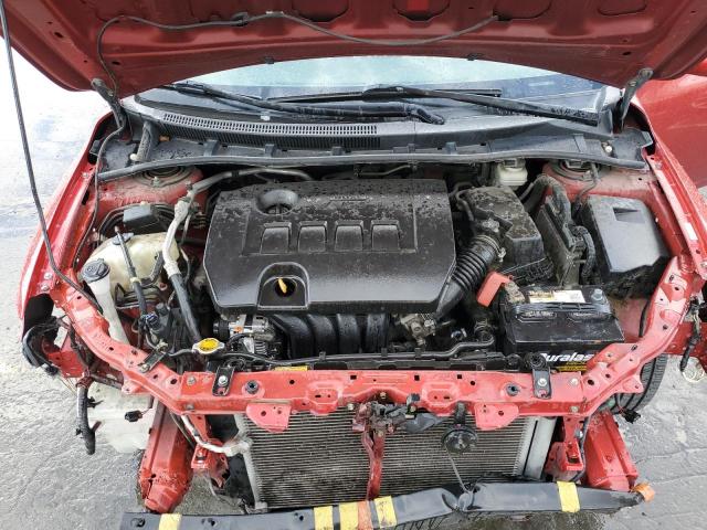 1NXBU4EE2AZ254355 - 2010 TOYOTA COROLLA BASE RED photo 11