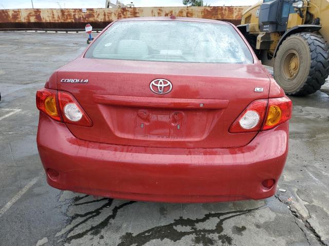 1NXBU4EE2AZ254355 - 2010 TOYOTA COROLLA BASE RED photo 6