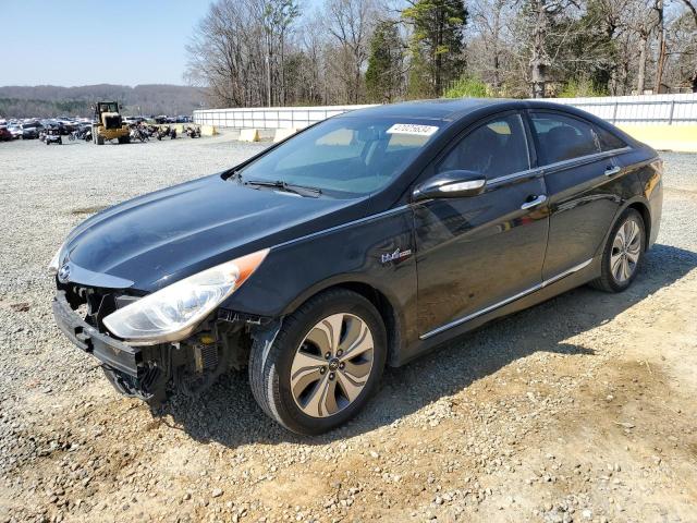 KMHEC4A49EA106689 - 2014 HYUNDAI SONATA HYBRID BLACK photo 1