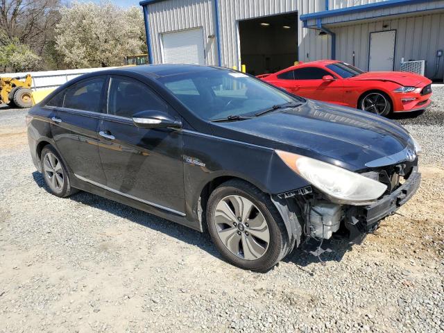 KMHEC4A49EA106689 - 2014 HYUNDAI SONATA HYBRID BLACK photo 4