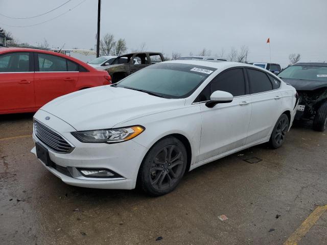 3FA6P0HD1JR230215 - 2018 FORD FUSION SE WHITE photo 1