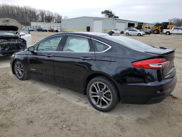 3FA6P0RU6KR238309 - 2019 FORD FUSION TITANIUM BLACK photo 2