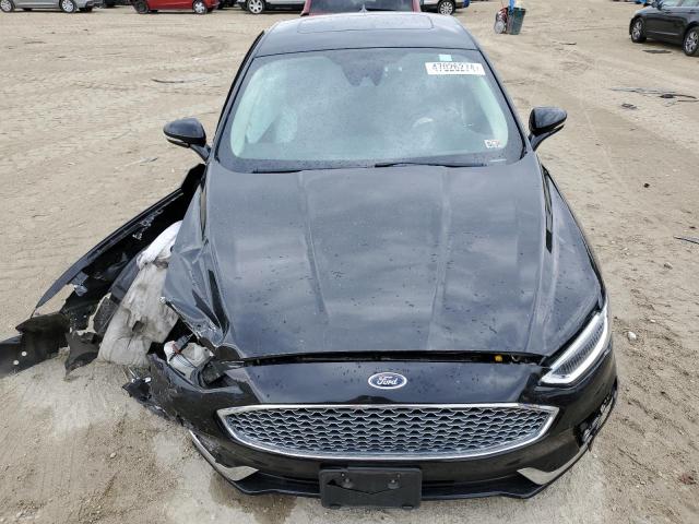 3FA6P0RU6KR238309 - 2019 FORD FUSION TITANIUM BLACK photo 5