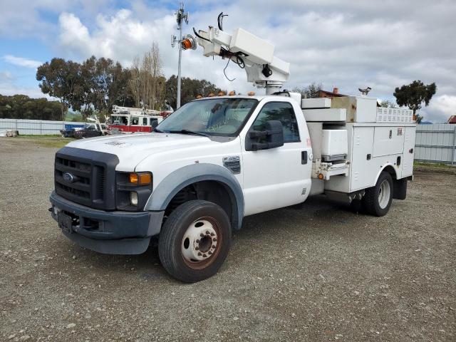 1FD4F46Y38EE09589 - 2008 FORD F450 SUPER DUTY WHITE photo 1