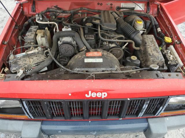 1J4FT27P6XL558034 - 1999 JEEP CHEROKEE SE RED photo 11