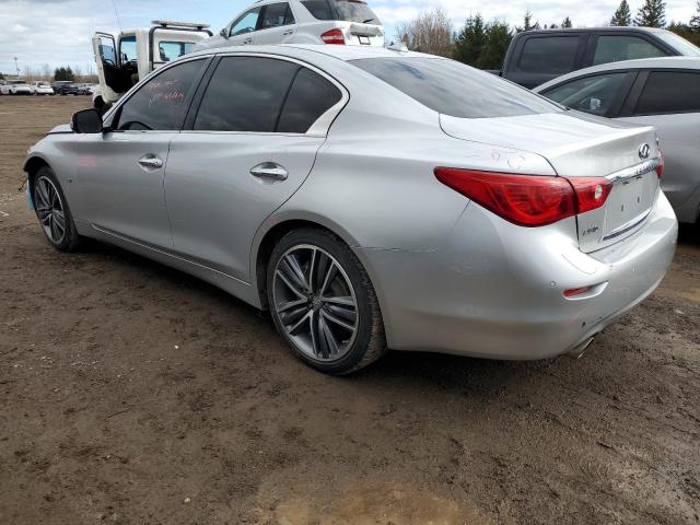 JN1BV7AR1EM688707 - 2014 INFINITI Q50 BASE SILVER photo 2