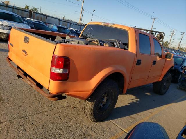 1FTPW14585FB67803 - 2005 FORD F150 SUPERCREW ORANGE photo 3