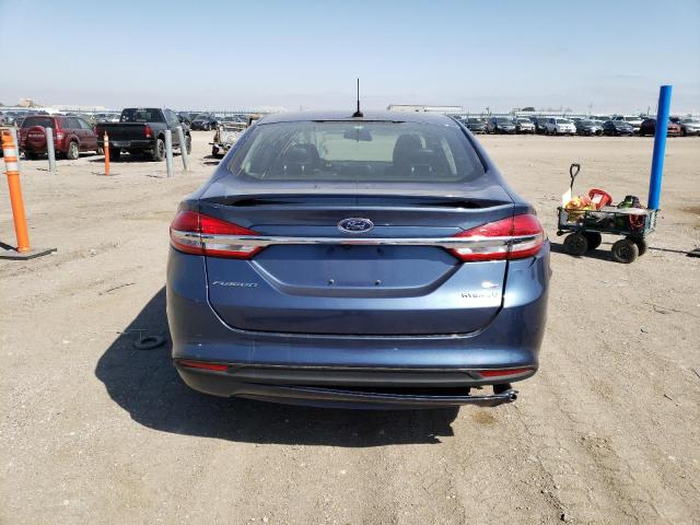 3FA6P0LUXJR138821 - 2018 FORD FUSION SE HYBRID BLUE photo 6