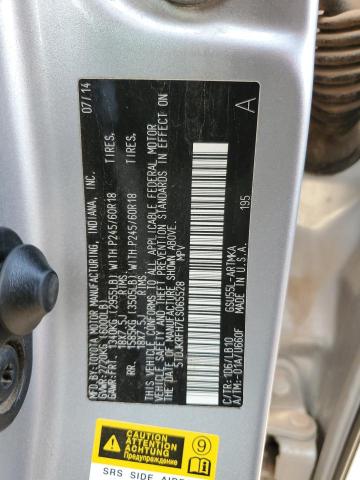 5TDJKRFH7ES065528 - 2014 TOYOTA HIGHLANDER XLE SILVER photo 13