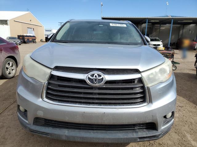 5TDJKRFH7ES065528 - 2014 TOYOTA HIGHLANDER XLE SILVER photo 5